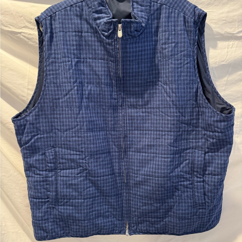 Men's Blue Peter Millar Checkered Vest